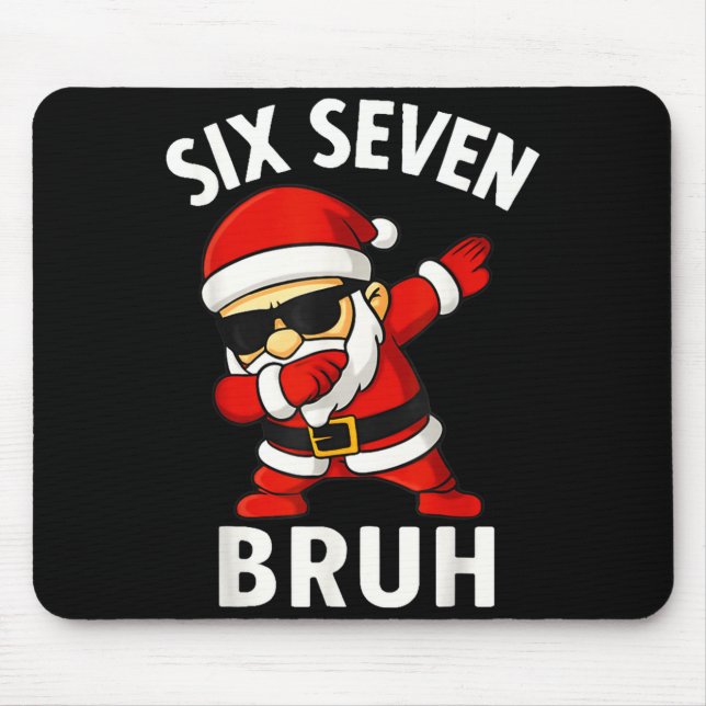 Mousepad 67 Meme 6 7 Christmas Dabbing Six Seven Bruh Funny (Frente)