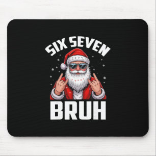 Mousepad 67 Meme 6 7 Natal engraçado Papai Noel Rock On Sei