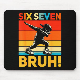Mousepad 67 Meme 6 7 Números Dabbing Seis Sete Bruh Engraça