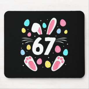 Mousepad 67 Meme 6 7 Seis Sete Coelho de Páscoa Crianças Me