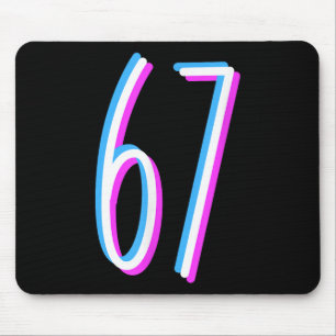 Mousepad 67 Meme 6 7 Seis Sete Número Fantasia