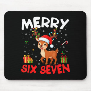 Mousepad 67 Meme Alegre Seis Sete Rena Natal Divertido W