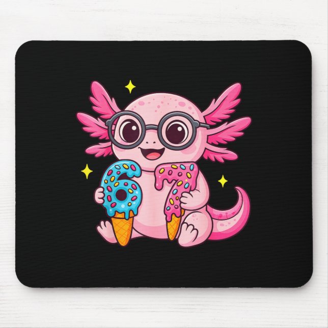 Mousepad 67 Meme Axolotl Funny Six Seven Axolotl Lover For  (Frente)