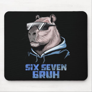 Mousepad 67 Meme Capivara Engraçado Seis Sete Bruh Capivara