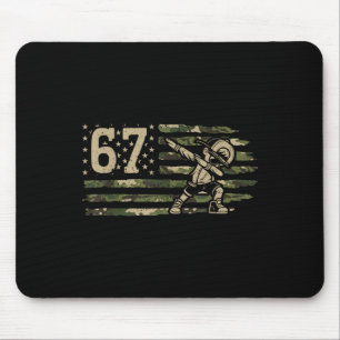 Mousepad 67 Meme Dabbing Menino Camuflagem EUA Bandeira Ame