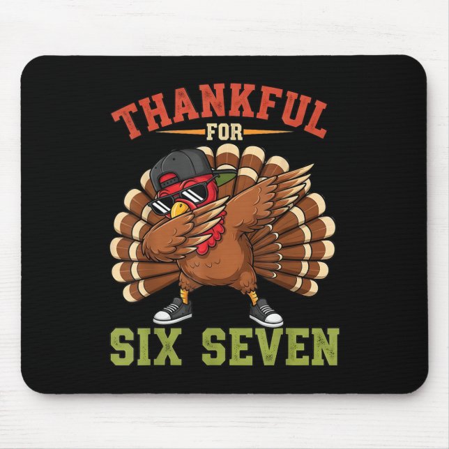 Mousepad 67 Meme de Ação de Graças Funny Thankful Turkey Da (Frente)