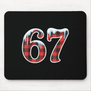 Mousepad 67 Meme de Natal Engraçado Gíria Seis Sete