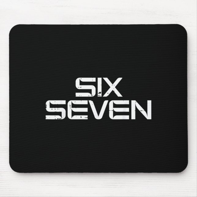 Mousepad 67 Meme Engraçado 6 7 Meninos Meninas Jovens Adole (Frente)