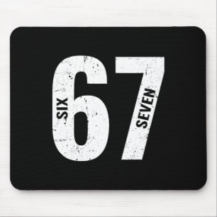 Mousepad 67 Meme Engraçado Seis Sete Retro