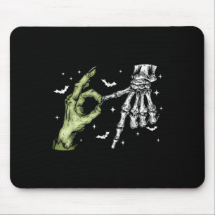 Mousepad 67 Meme Esqueleto Mão de Zumbi 6 7 Halloween Seis