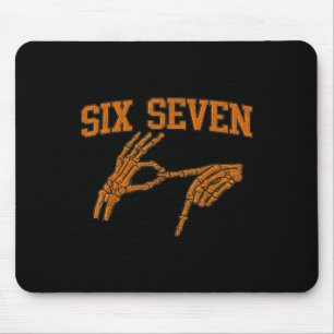 Mousepad 67 Meme Esqueleto Mão Halloween Assombrado 6 7 Sei