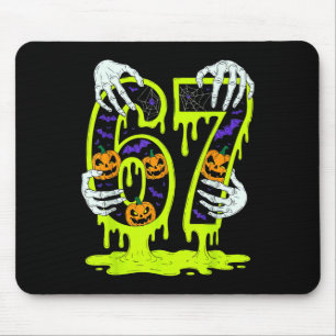 Mousepad 67 Meme Esqueleto Tendência Halloween Divertido Se