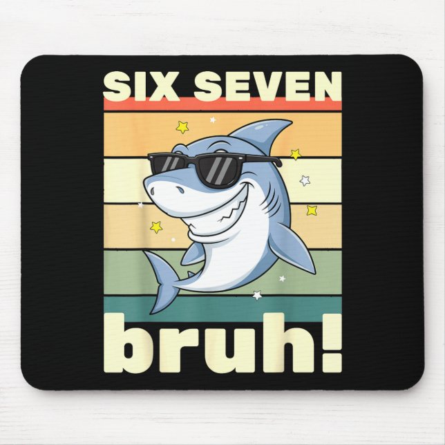 Mousepad 67 Meme Funny Six Seven Bruh 6-7 Meme Kids Boys Gi (Frente)