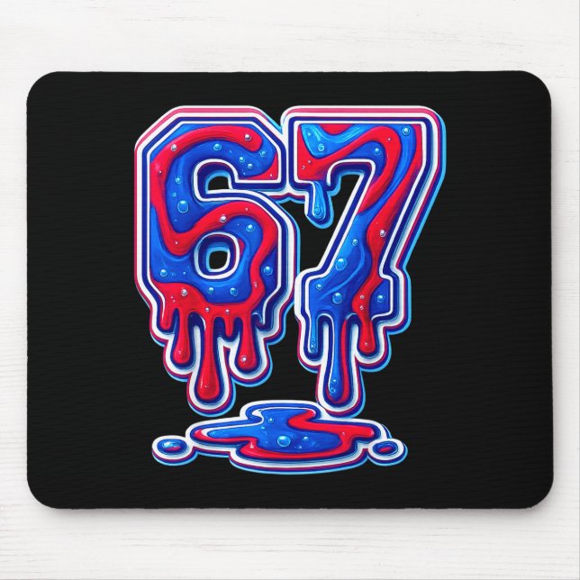 Mousepad 67 Meme Funny Six Seven For Boys And Girls Cool  (Frente)