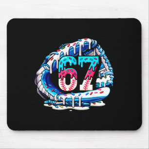 Mousepad 67 Meme Gíria Luvas de Beisebol Gotejamento Sorvet