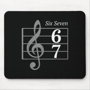 Mousepad 67 Meme Gíria Musical Músico Seis Sete Música Engr