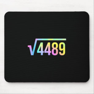 Mousepad 67 Meme Gíria Tie Dye Engraçado Raiz Quadrada 4489