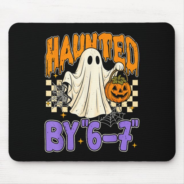 Mousepad 67 Meme Halloween Assombrado- Fantasma e Abóbora E (Frente)