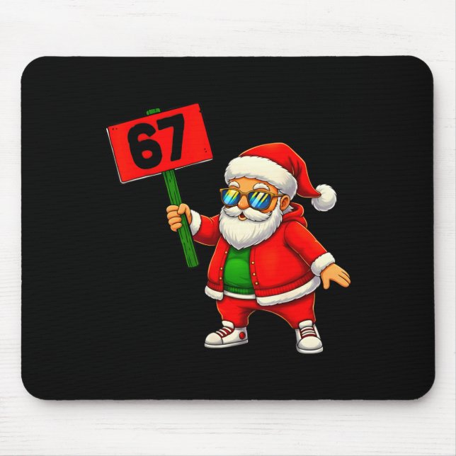 Mousepad 67 Meme Humor 6-7 Divertido Seis Sete Natal  (Frente)