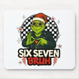 Mousepad 67 Meme Humor 6-7 Divertido Seis Sete Natal 