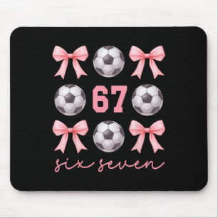 Mousepad 67 Meme Mãe de Futebol Irmã Coquete Arcos Rosa Men