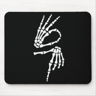Mousepad 67 Meme Mão de Esqueleto 6 7 Halloween Seis Sete