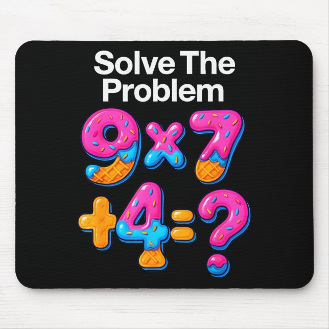 Mousepad 67 Meme Math Teacher Ice Cream Drip 6 7 Brainrot S (Frente)