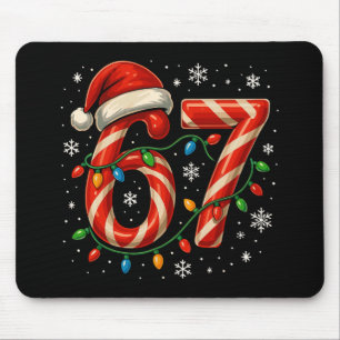 Mousepad 67 Meme Natal Divertido Seis Sete Luzes de Natal D