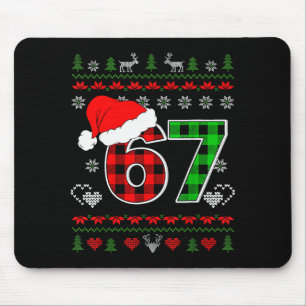 Mousepad 67 Meme Natal Six Seven Xmas Suéter Feio Homens