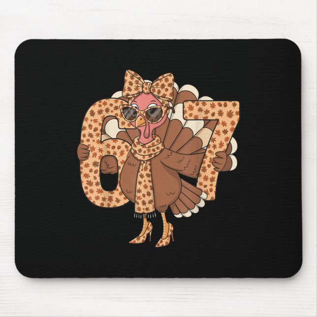 Mousepad 67 Meme Outono Queda Peru Óculos de Sol engraçado  (Frente)