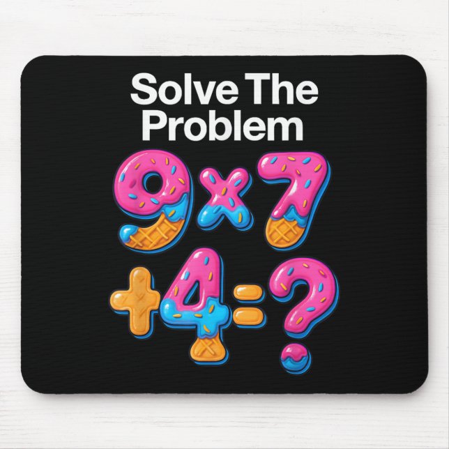 Mousepad 67 Meme Professor de Matemática Sorvete Drip 6 7 B (Frente)