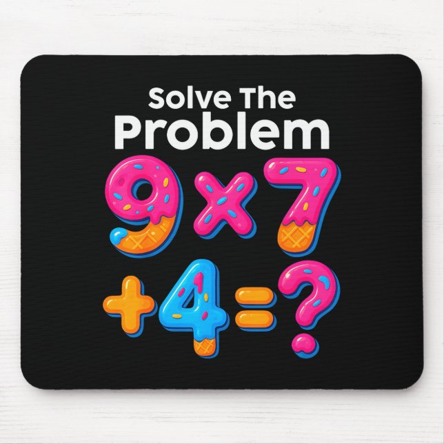 Mousepad 67 Meme Professor de Matemática Sorvete Drip 6 7 B (Frente)