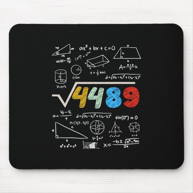 Mousepad 67 Meme Raiz Quadrada 4489 Faça as Contas Piada de (Frente)