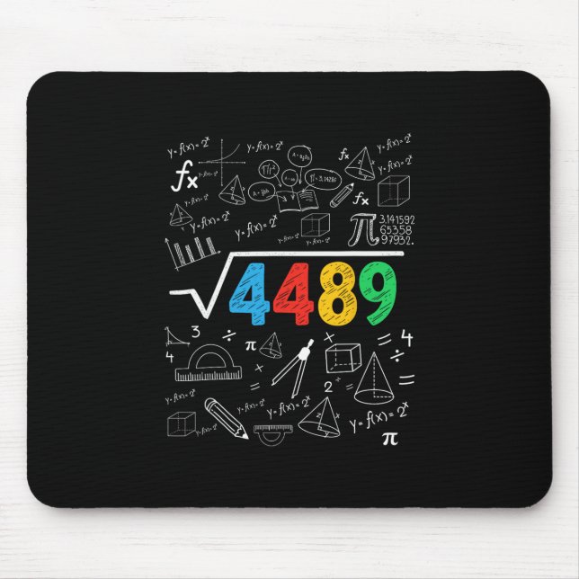 Mousepad 67 Meme Raiz Quadrada 4489 Gíria Seis Sete Profess (Frente)