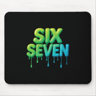 Mousepad 67 Meme Seis Sete 6-7 Piada Divertida da Internet