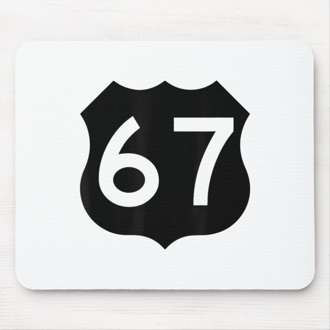 Mousepad 67 Meme Seis Sete 6-7 Piada Divertida da Internet  (Frente)