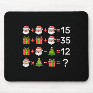 Mousepad 67 Meme Seis Sete Equação Matemática de Natal Xmas
