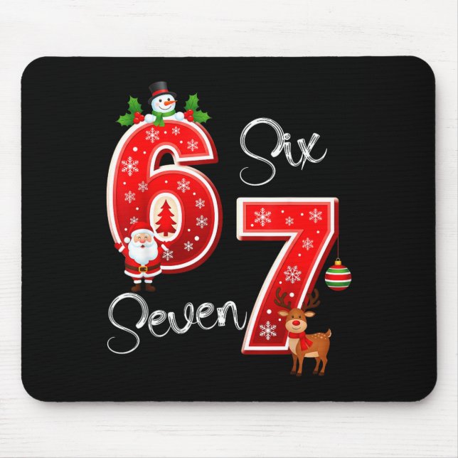 Mousepad 67 Meme Six Seven Christmas Pajamas For Women Men  (Frente)