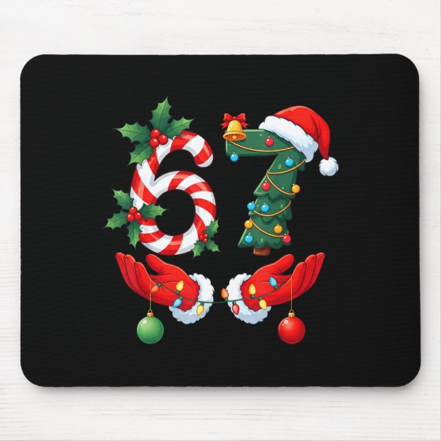 Mousepad 67 Meme Six Seven Christmas Pajamas For Women Men  (Frente)