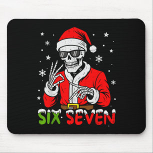 Mousepad 67 Meme Six Seven Esqueleto Papai Noel Natal Diver