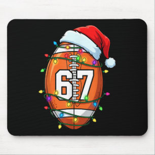 Mousepad 67 Meme Six Seven Futebol Papai Noel Natal Engraça