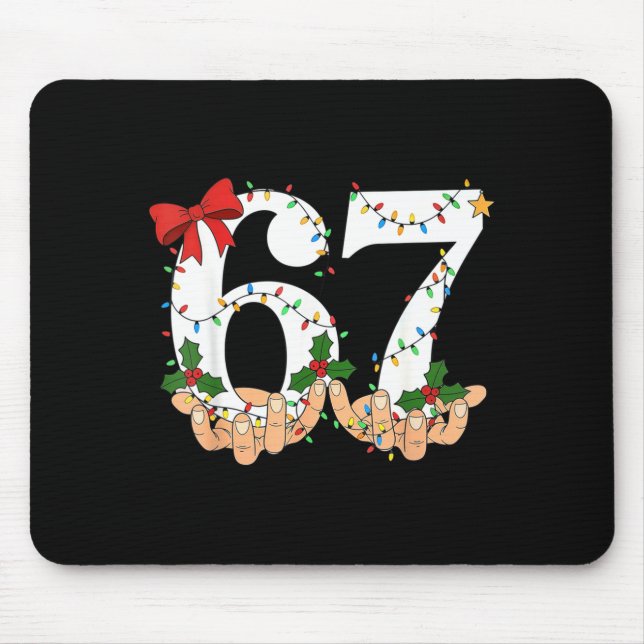 Mousepad 67 Meme Six Seven Kids Women Men Boys Girls Christ (Frente)