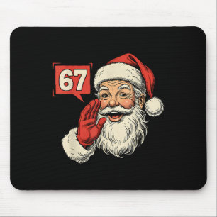 Mousepad 67 Meme Six Seven Papai Noel Natal Divertido Gen Z