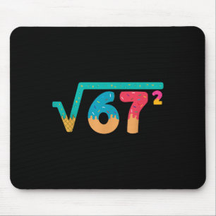 Mousepad 67 Meme Sorvete Gotejamento Raiz Quadrada 67² Gíri