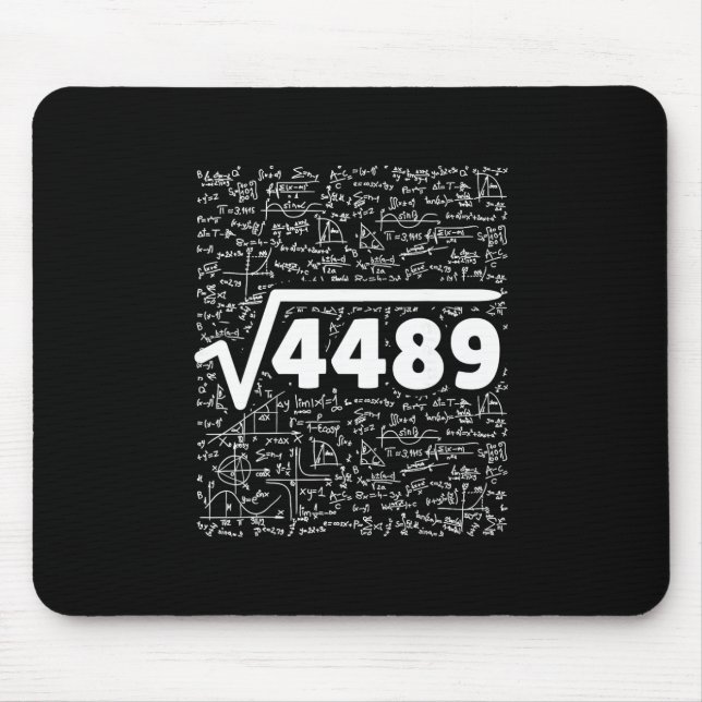 Mousepad 67 Meme Square Root 4489 Do The Math Funny Birthda (Frente)