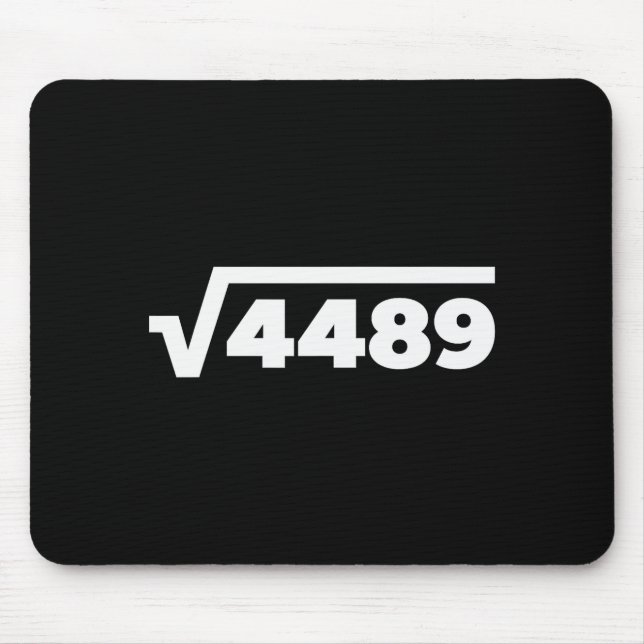 Mousepad 67 Meme Square Root 4489 Six Seven Slang Math Teac (Frente)