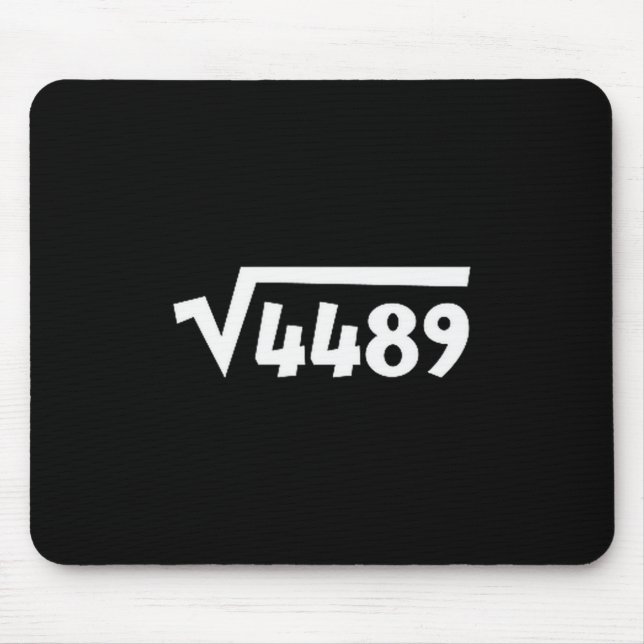 Mousepad 67 Meme Square Root 4489 Six Seven Slang Math Teac (Frente)