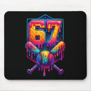Mousepad 67 Meme Tendência Beisebol Divertido Número 67 Jog