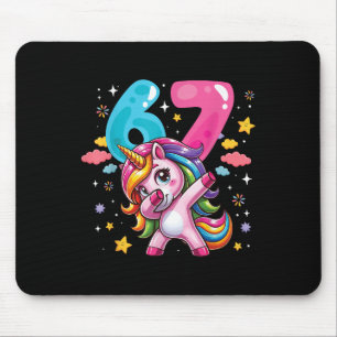 Mousepad 67 Meme Unicórnio Para Meninas Seis Sete Meme Brai