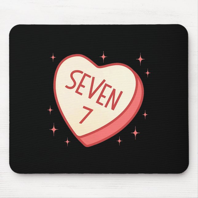 Mousepad 67 Meme Valentines Day Candy Heart Six Seven Match (Frente)